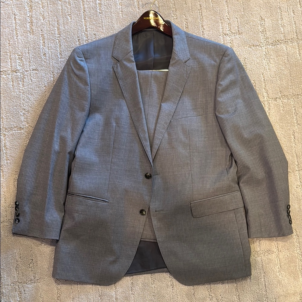 Hugo Boss Classic Gray Pinstripe Men's Suit